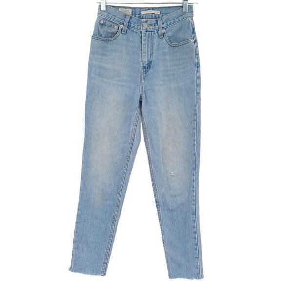 Levi's Premium Mom Jeans In Sneak Peek Light Wash Women's 24 High Rise Relaxed - Picture 1 of 14